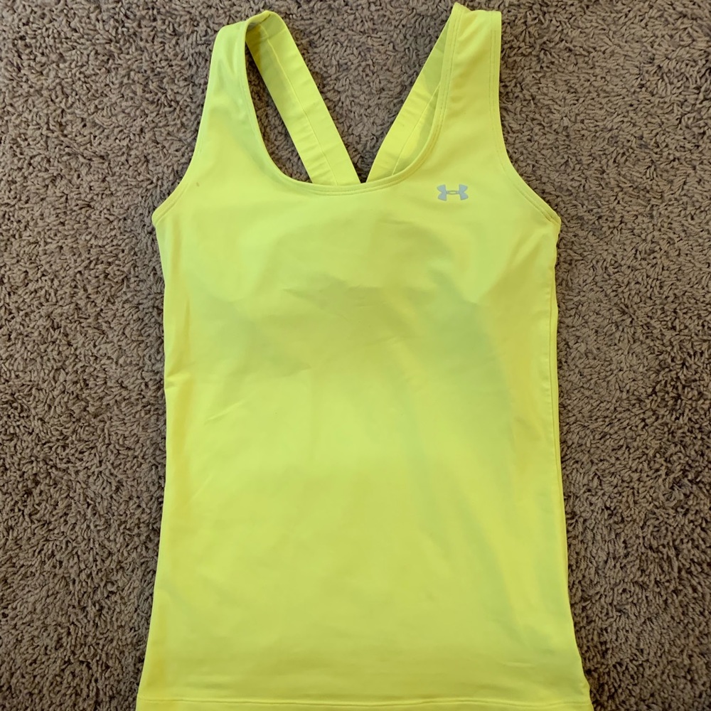 Under Armour Yellow Tank Top, Size XS